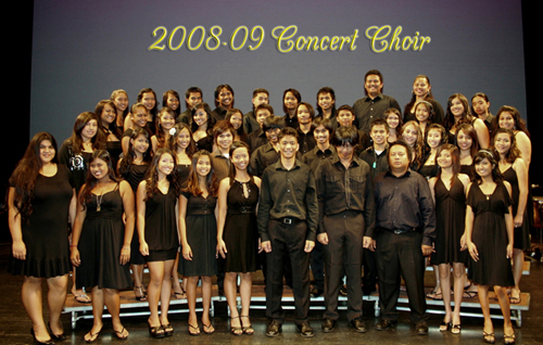 2008-2009 Concert Choir Group Picture