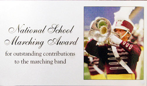 Picture of Marching Band Award